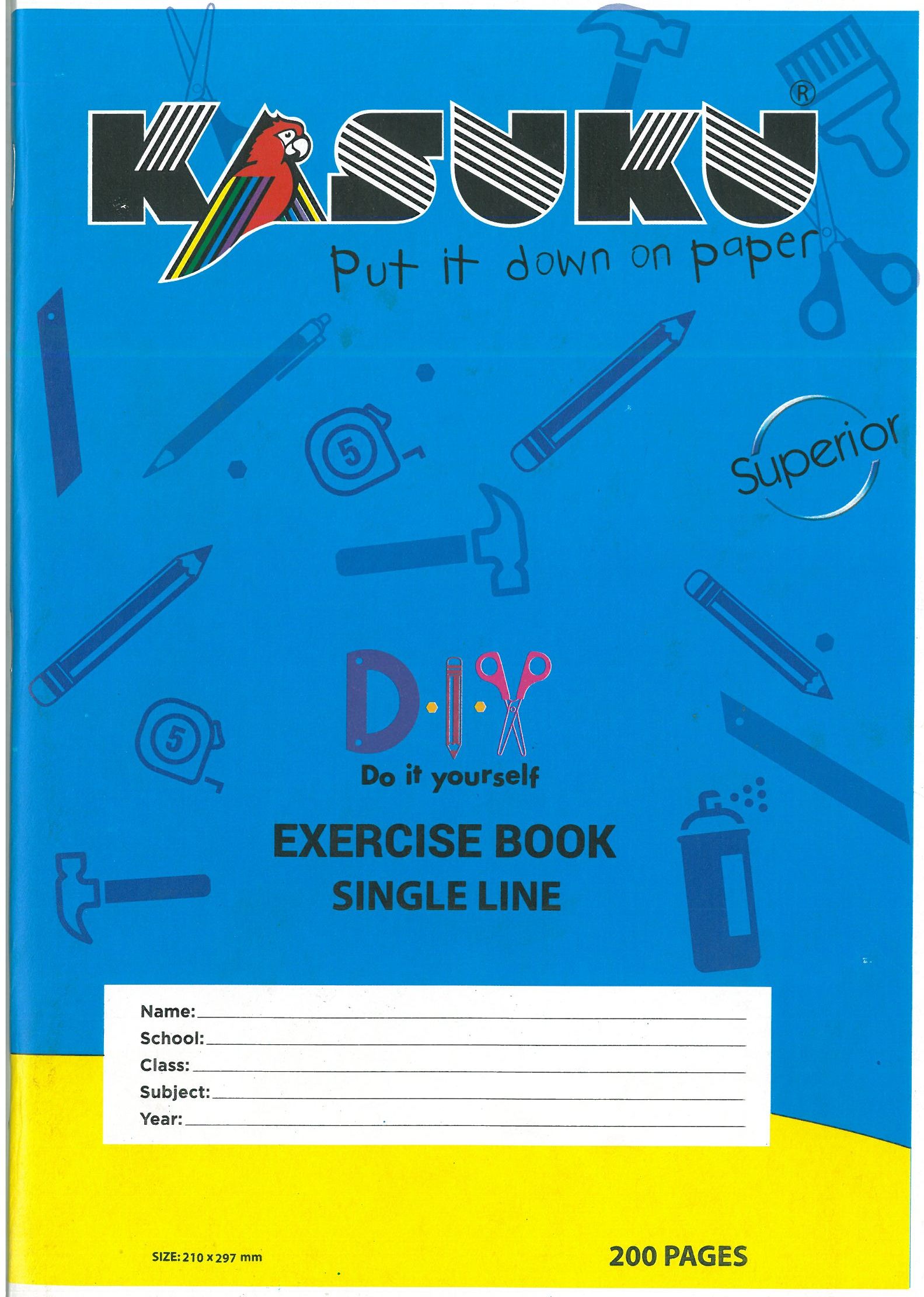 A5 single line 200 pgs